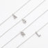 Moissanite Iced Sterling Silver Letter Pendant Necklace