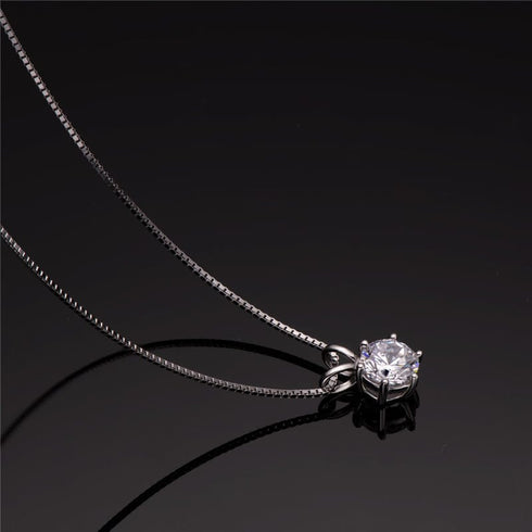 Moissanite Pendant 925 Silver Necklace