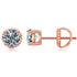 0.1-1 CT Moissanite Sterling Silver/ Gold/ Rose Gold Stud Earrings