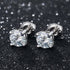 0.1-1 CT Moissanite Sterling Silver/ Gold/ Rose Gold Stud Earrings