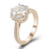 Solid Gold VVS Moissanite Engagement Ring