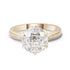 Solid Gold VVS Moissanite Engagement Ring