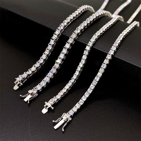 VVS Jewelry S925 Sterling Silver Moissanite Tennis Bracelet