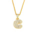 Hailey Bieber Initial Bubble Letter Necklace