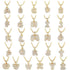 Hailey Bieber Initial Bubble Letter Necklace