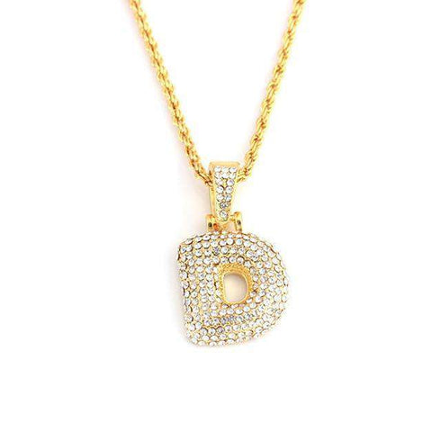 Hailey Bieber Initial Bubble Letter Necklace