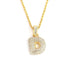 Hailey Bieber Initial Bubble Letter Necklace