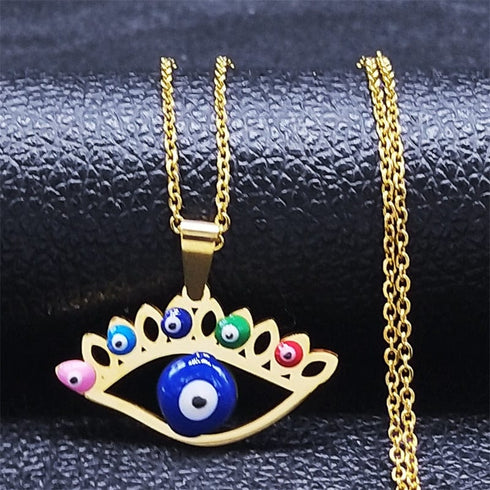 Greek Eye Necklace
