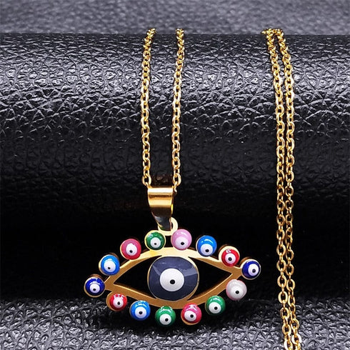 Greek Eye Necklace