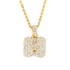 Hailey Bieber Initial Bubble Letter Necklace