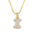 Hailey Bieber Initial Bubble Letter Necklace