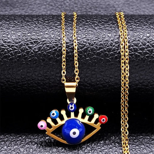 Greek Eye Necklace