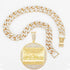 Iced Out Last Supper Pendant Cuban Necklace