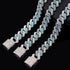 Iced Out Two-Tone Crystal Cuban Link Chain Necklace