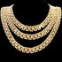 Iced Out Watch Band Cuban Choker Necklace
