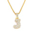 Hailey Bieber Initial Bubble Letter Necklace