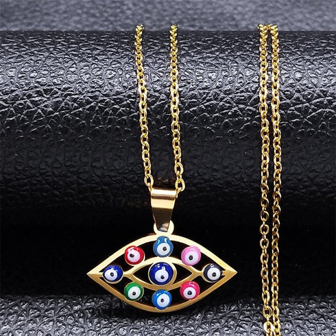 Greek Eye Necklace