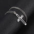 Jesus Cross Pendant Stainless Steel Necklace