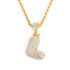 Hailey Bieber Initial Bubble Letter Necklace