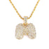 Hailey Bieber Initial Bubble Letter Necklace