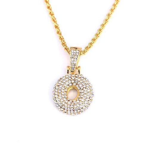 Hailey Bieber Initial Bubble Letter Necklace