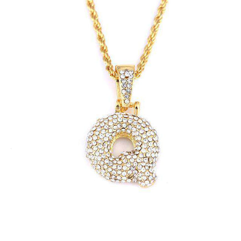 Hailey Bieber Initial Bubble Letter Necklace