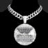 Iced Out Last Supper Pendant Cuban Necklace