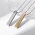 Stainless Steel Carved Scripture Pendant