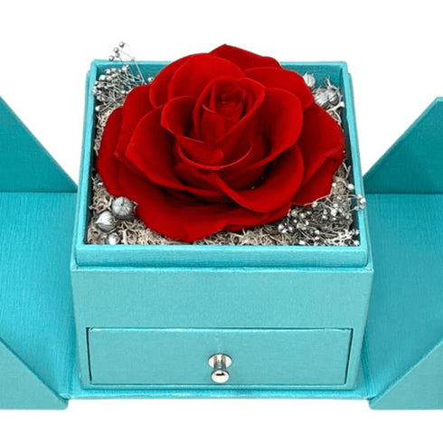 VVS Jewelry Red Rose I Love You in 100 Languages 925 Silver Necklace Gift Box