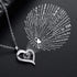 VVS Jewelry Red Rose I Love You in 100 Languages 925 Silver Necklace Gift Box