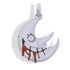 XL Iced Out Blood Moon Hip Hop Pendant Necklace