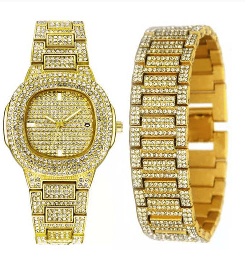 OG AP Style Buss Down Watch with FREE Band Bracelet