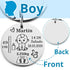 Custom Newborn Baby Engraved Name Keychain