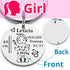 Custom Newborn Baby Engraved Name Keychain