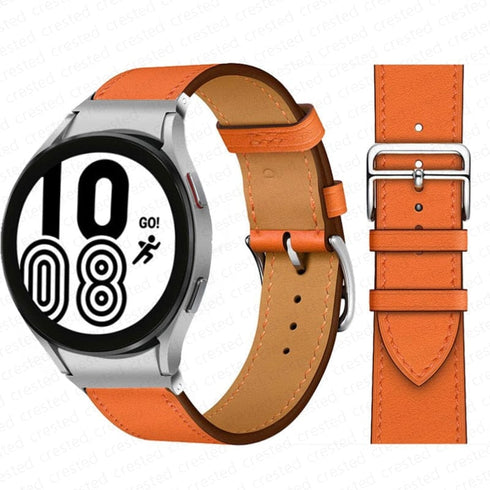 Two-Tone Leather Watch Strap for Smart Watches