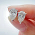 Oval Cut 925 Sterling Silver Moissanite Earrings