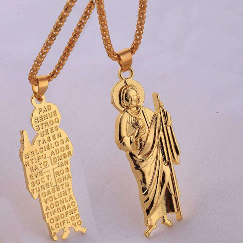 Padre Nuestro Pendant and Chain