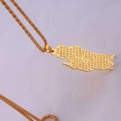 Padre Nuestro Pendant and Chain