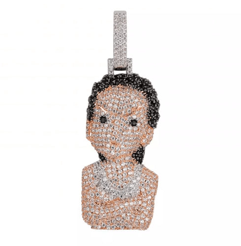 The Boondocks Micro Pave Pendant Necklace