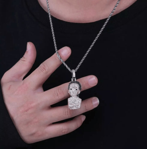 The Boondocks Micro Pave Pendant Necklace