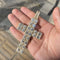 VVS Jewelry Bust Down Jesus Piece Cross Pendant