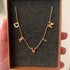 VVS Jewelry 18k Gold Custom Name Clavicle Necklace