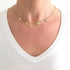 VVS Jewelry 18k Gold Custom Name Clavicle Necklace