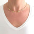 VVS Jewelry 18k Gold Custom Name Clavicle Necklace