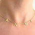 VVS Jewelry 18k Gold Custom Name Clavicle Necklace