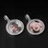 3D Custom Baguette Photo Pendant Chain with FREE Name Engraving