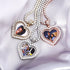 VVS Jewelry Custom Double-Sided Heart Photo Chain