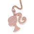 Fully Iced Barbie Pendant Necklace