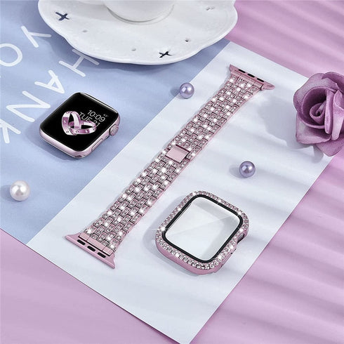 Blinged-out Apple Watch Band+ Free Icy Case