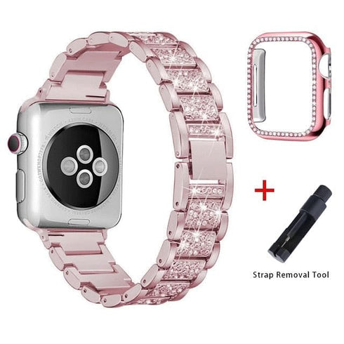 VVS Jewelry Iced Out Apple Watch Band + FREE Case